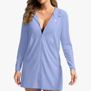 Women's Light Blue Swim Cover-Up